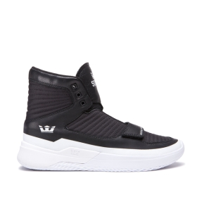 Supra THEORY Høye Sneakers Herre Svart/Hvite/Hvite | NO-81184